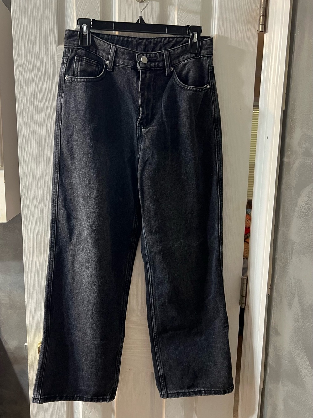 Men’s Dazy Black Straight Leg Jeans- Size XS- Trendy Streetwear Denim
